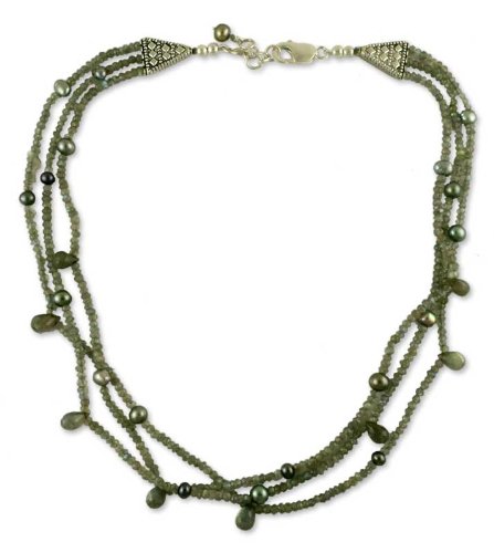 Pearl and smoky quartz Jaipur Fantasy