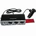 LUPO Triple Cigarette Lighter Charger Adapter + 1 USB Port