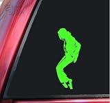 4153uq4RDSL. SL160  Michael Jackson Silhouette Vinyl Decal Sticker   Lime Green