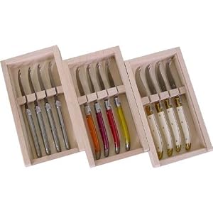 Laguiole 4 cheese knives in box gift set French imported