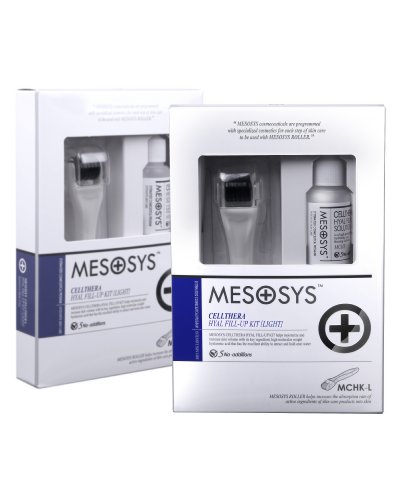 MESOSYS CELLTHERA Hyal Fill Up Kit [Light], Painless, Safe, Effective, 225 Needles, Boil to Sterilize, Slim Roller Head, CE/ISO/FDA