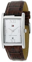 Tommy Hilfiger Men's Brown Leather Strap Watch #1710178