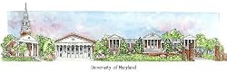 Maryland - College Scene Desk Plaque