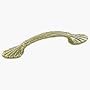 Amerock BP1333-O74 Sterling Brass Natural Elegance Shell Pull