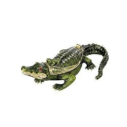 Alligator Jeweled Trinket Box