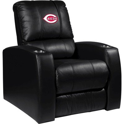 Home Theater Recliner with MLB Logo Panel Team: Cincinnati Reds