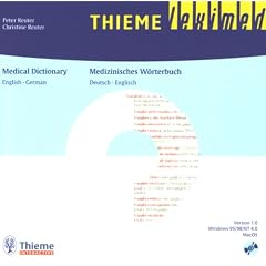 Medizinisches W�rterbuch. English - German. Deutsch - Englisch. CD-ROM f�r Windows 95/98/NT 4.0 und MacOS.