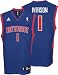 Allen Iverson Detroit Pistons Blue Replica Adidas NBA Jersey