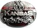 Kansas State 3-D Enamel Pewter Belt Buckle