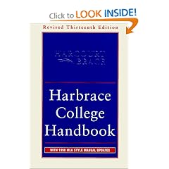 Harbrace College Handbook : With 1998 MLA Style Manual Updates, 13th Revised Edition (Hodges Harbrace Handbook)