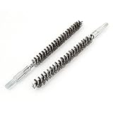 uxcell　チューブブラシ　スチールワイヤーパイプ管　直径 　12mm　スレッド　6mm 　2個入り