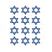 Star Of David (19067) Shaped Edible Hard Sugar Decorations (14 pcs) by ThePartyWorks.com