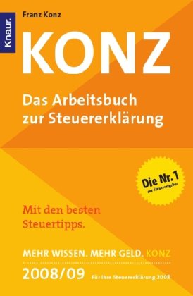 Konz 2008/2009 - Das Arbeitsbuch zur Steuererklärung
