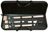 Paderno World Cuisine Set of 4 Ice Carving Tools with Ice Carving Knife and 3 Different Sizes of Ice Carving Chisels