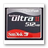 Sandisk Ultra II CF 512mb Card SDCFH512901