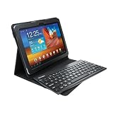 Kensington KeyFolio Pro 2 Removable Keyboard, Case and Stand for Galaxy Tab, Black (K39513US)