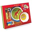 Dinosaur Gift Set with Plate, Bowl, Cup, Spoon, and Fork