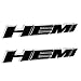 2pcs Black B185 HEMI Emblem Decal Badge Sticker Dodge Charger Ram 1500 Challenger Jeep Grand Cherokee