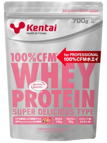 100%CFMホエイプロテイン スーパーデリシャスタイプ ストロベリー 700g