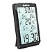 ORIA Digital Hygrometer Thermometer, Indoor Humidity Monitor, Temperature Humidity Meter, Large LCD Screen Gauge Indicator, Min and Max Records, Clock Display for Home, Office, Bedroom, Kitchen