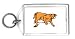 Keychain with teeth, tiger, tooth, prehistoric, saber, golden