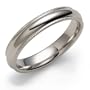 Platinum 4mm Comfort Fit Milgrain Band