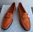 Tod's Women Guania Gommini Driver 9.5 Orange