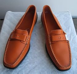 Tod's Women Guania Gommini Driver 9.5 Orange