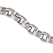 14kt White Gold Oval Flat Link Bracelet