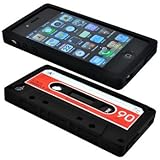Cbus Wireless brand Black/Red Silicone Cassette Tape Case / Skin / Cover fo ....