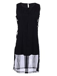 Sheer Vertical Stripe Sleeveless Midi Dress 