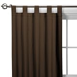 Casual Home Tab-Top Window Panel Pair - Coffee (84x84