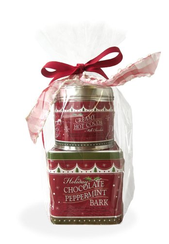 Perfect Combination - 12 oz Chocolate Peppermint Bark coupled with Creamy Hot Cocoa Mix in... by Winning Gifts