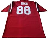 2010 Football Hall of Fame Inductee Jerry Rice Autographed Mississippi Valley State University Throwback Football Jersey, Size XXL, PSA/DNA Authenticated at Amazon.com