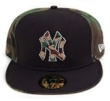 MLB New York Yankees New Era 59Fifty Black Camo Fitted Hat Cap