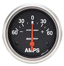 Auto Meter 3586 Sport-Compact Short Sweep Electrical Ammeter Gauge