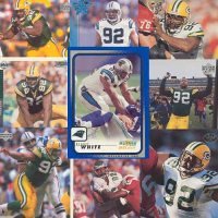 10 Different Reggie White Football Cards - Mint Condition In Display Album !!