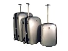 Heys USA XCASE XL 3 Piece Set, Silver
