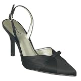 Mossimo® Haidee Satin Bow Heels - Black