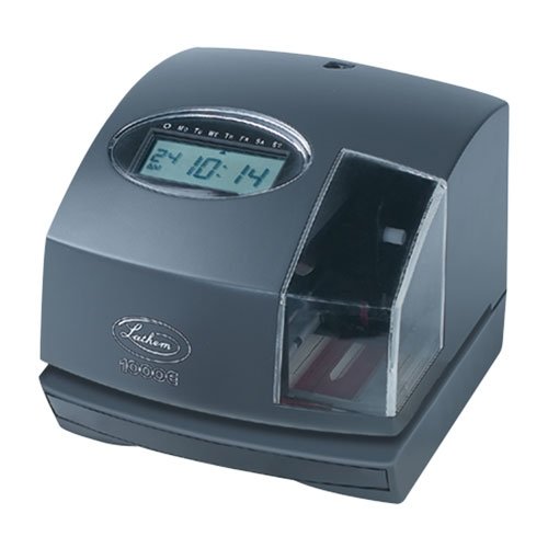 Lathem Time 1000E 1000E Electronic Time Recorder, Charcoal