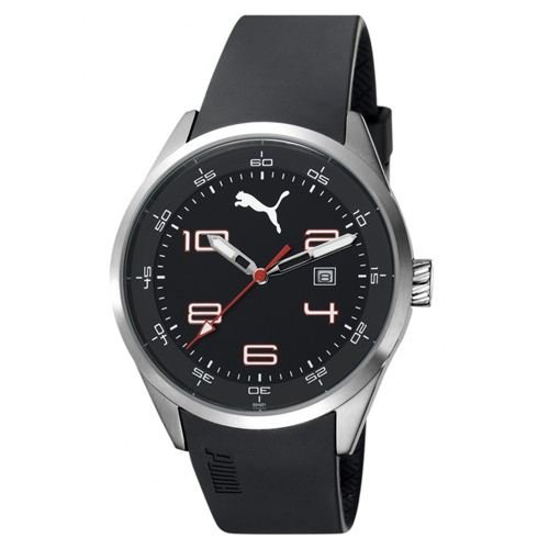 PUMA Men's PU102461001 Counter  Silver Black Watch
