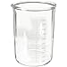 Kimble Kimax 14005-1000 Glass Heavy-Duty Low Form Beaker with Double Capacity Scale, 100-1000mL Graduation Interval, 1000mL Capacity, 50mL Graduation, White (Pack of 6)