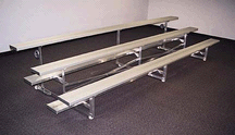 Childrens Toyshop  Sporting Goods : 21' Tip 'n Roll Bleachers (2 Rows)