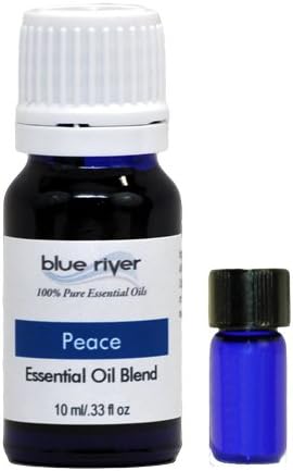 Peace - Aromatherapy Essential Oil Blend with Lavender, Tangerine and Chamomile. Free Pocket Vial. 100% Pure, Undiluted. Blue River
