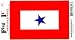 Service Star Heavy Duty Vinyl Bumper Sticker (3 x 5 Inches)