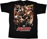 WWE Wrestling Raw Crew Black T-Shirt Tee