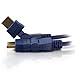 Cables to Go Velocity 40570 High-Speed HDMI Cable with Rotating Connectors (6.5 Feet/2.0 Meters, Blue)