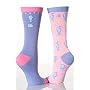 Ladies 2 Pair Elle Patterned Bamboo Socks
