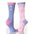 Ladies 2 Pair Elle Patterned Bamboo Socks