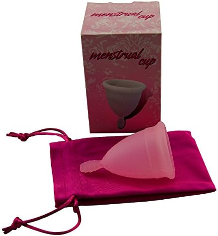 Women Soft Medical Silicone Feminine Period Care Menstrual Reusable Moon Cup with Pouch